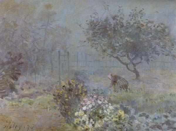 Alfred Sisley Foggy Morning,Voisins oil painting picture
